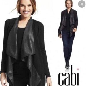 CAbi Women's Black Drape Cardigan Jacket
